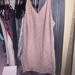 Strapless mini dress